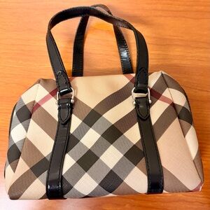 Burberry Super Nova Check Mini Boston Bag